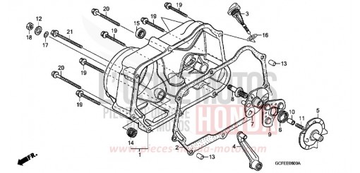 PANNEAU CARTER-MOTEUR D. CRF70FA de 2010
